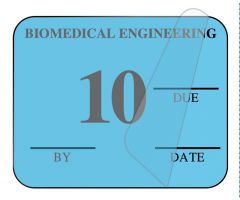 Biomedical Engineering Inspection Label, 1-1/4" x 1" - ULBE300A10