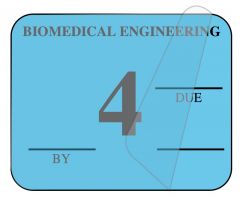 Biomedical Engineering Inspection Label, 1-1/4" x 1" - ULBE300A4