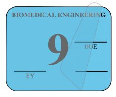 Biomedical Engineering Inspection Label, 1-1/4" x 1" - ULBE300A9
