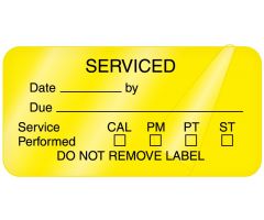 Equipment Service Label, 2" x 1" - ULBE315