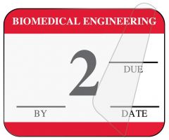 Biomedical Engineering Inspection Label, 1-1/4" x 1" - ULBE4002L