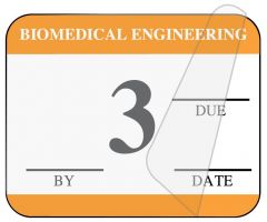 Biomedical Engineering Inspection Label, 1-1/4" x 1" - ULBE4003L