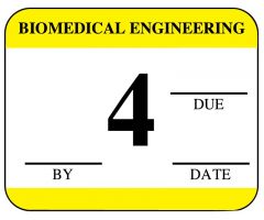 Biomedical Engineering Inspection Label, 1-1/4" x 1" - ULBE4004