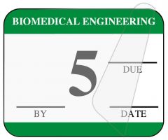 Biomedical Engineering Inspection Label, 1-1/4" x 1" - ULBE4005L