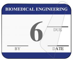 Biomedical Engineering Inspection Label, 1-1/4" x 1" - ULBE4006L
