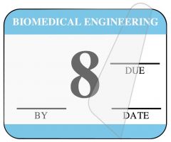 Biomedical Engineering Inspection Label, 1-1/4" x 1" - ULBE4008L