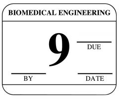 Biomedical Engineering Inspection Label - Black