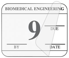 Biomedical Engineering Inspection Label, 1-1/4" x 1" - ULBE4009L