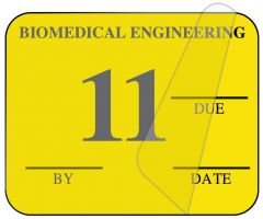 Biomedical Engineering Inspection Label, 1-1/4" x 1" - ULBE400A11