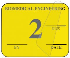 Biomedical Engineering Inspection Label, 1-1/4" x 1" - ULBE400A2