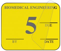 Biomedical Engineering Inspection Label, 1-1/4" x 1" - ULBE400A5