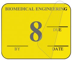 Biomedical Engineering Inspection Label, 1-1/4" x 1" - ULBE400A8