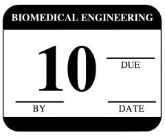 Biomedical Engineering Inspection Label, 1-1/4" x 1" - ULBE4010