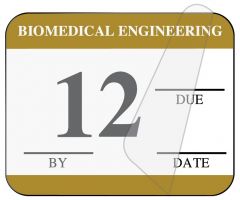 Biomedical Engineering Inspection Label, 1-1/4" x 1" - ULBE4012L