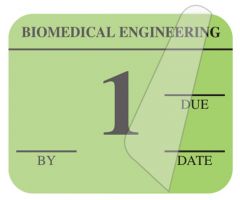 Biomedical Engineering Inspection Label, 1-1/4" x 1" - ULBE500A1