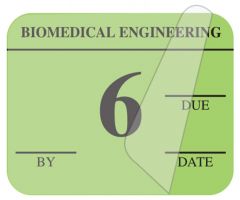 Biomedical Engineering Inspection Label, 1-1/4" x 1" - ULBE500A6