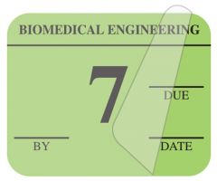 Biomedical Engineering Inspection Label, 1-1/4" x 1" - ULBE500A7