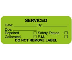 Equipment Service Label, 2-1/4" x 7/8" - ULBE700