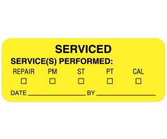 Equipment Service Label, 2-1/4" x 7/8" - ULBE715