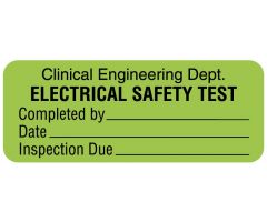 Electrical Equipment Safety Label - ULBE742