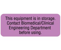 Equipment Storage Label, 2-1/4" x 7/8" - ULBE758