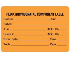 Blood Product and Component Label, 3" x 2"