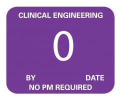 Clinical Engineering Inspection Label, 1-1/4" x 1" - ULCE4000