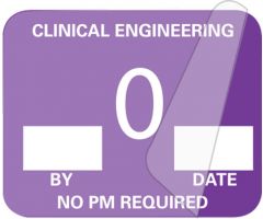 Clinical Engineering Inspection Label, 1-1/4" x 1" - ULCE4000L