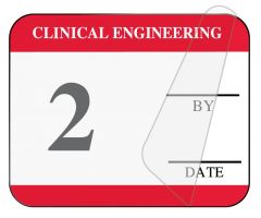 Clinical Engineering Inspection Label, 1-1/4" x 1" - ULCE4002L