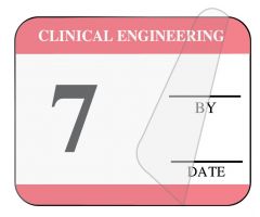 Clinical Engineering Inspection Label, 1-1/4" x 1" - ULCE4007L