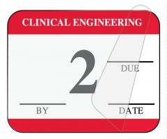 Clinical Engineering Inspection Label, 1-1/4" x 1" - ULCE8002L