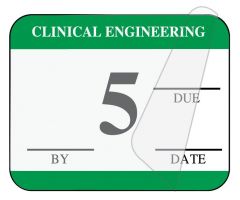 Clinical Engineering Inspection Label, 1-1/4" x 1" - ULCE8005L