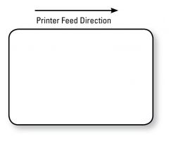 Zebra Compatible Direct Thermal Label, 1" Core, 3" x 2"