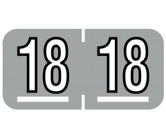 Barkley Compatible 2018 Year Label, 1-1/2" x 3/4" ULIF890018