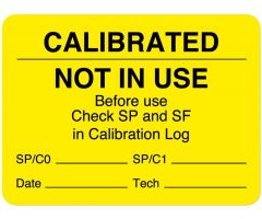 Calibration Label, 2-3/8" x 1-3/4" - ULLR307