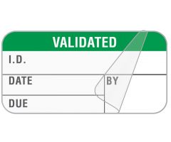 Validation Label, 1-1/2" x 3/4"