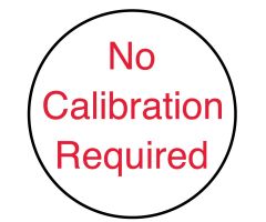 NO CALIBRATION REQUIRED, 3/4" x 3/4"