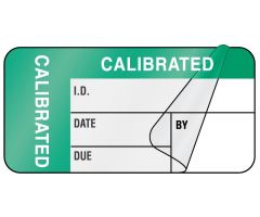 Calibration Label, 1-1/2" x 3/4"