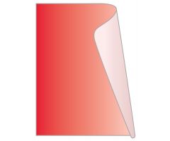Colored Unishield Label Protector - Red
