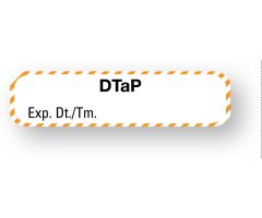 Vaccine Label, DTaP - Orange