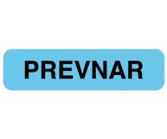 Vaccine Label, PREVNAR, 1-1/4" x 5/16"