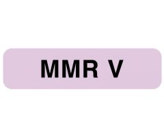Vaccine Label, MMR V, 1-1/4" x 5/16"