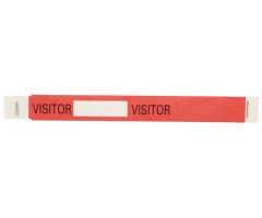 Tyvek Visitor Wristband - Red