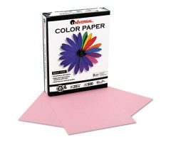 Deluxe Colored Copy Paper, 20 lb., 8-1/2" x 11", Pink