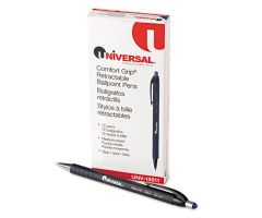 1 mm Medium Point Comfort Grip Ballpoint Pens, Blue