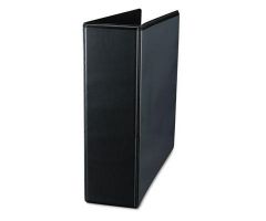 Black 3" Capacity Deluxe Round Ring View Binders