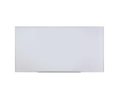 Dry Erase Board, Melamine, Satin-Finished Aluminum Frame, 96" x 48"