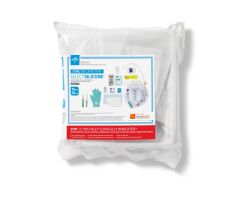 One-Layer Tray with 400 mL Urine Meter,2,500 mL Drain Bag with Metal-Free Drainage Port and 100% Silicone Foley Catheter,16 Fr,10 mL,Peri Wipe,Vented Tubing