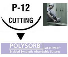Polysorb Suture, 3/0 , 36", Undyed, GS-25