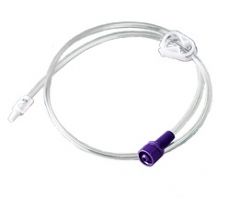 24 Inch Universal ENFit Extension Set, Single Port 90 Degree/Bolus Feed
